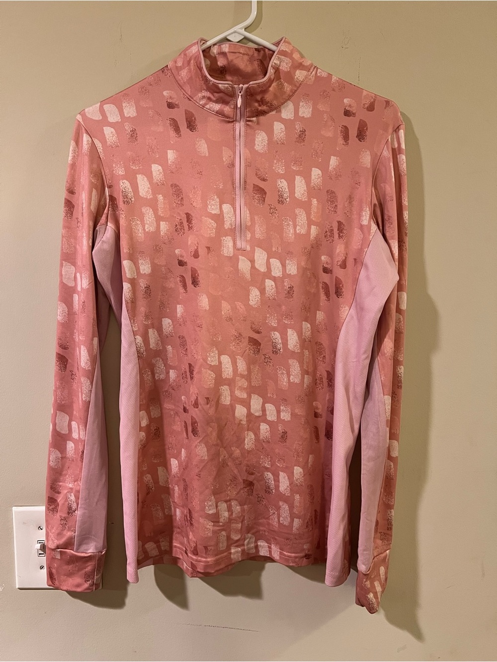 Pink Patterned Long Sleeve Top